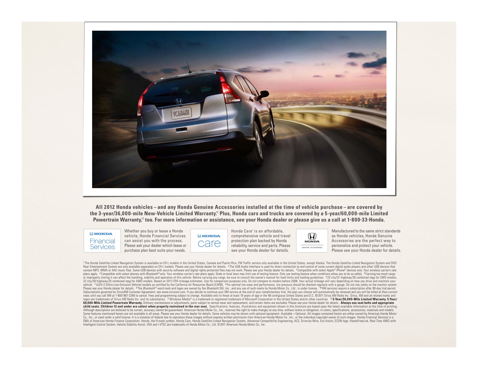 2012 Honda CR-V Brochure Page 13